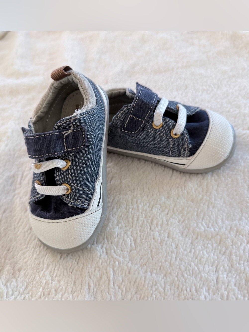 See Kai Run denim baby shoes size 5